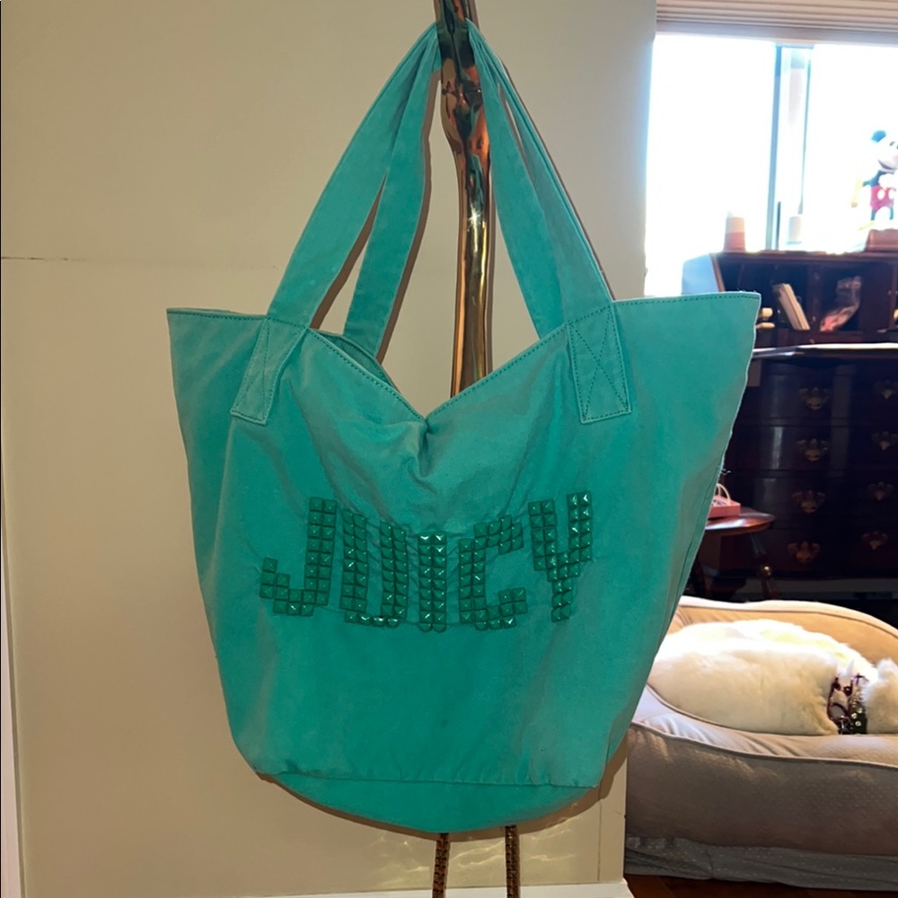 Juicy Couture Teal Tote Bag Y2K Great preloved condition Beach